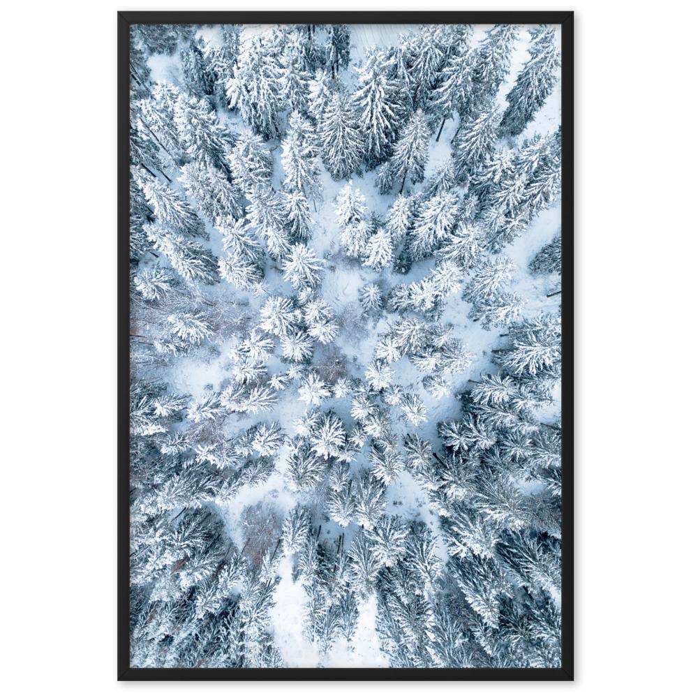 Snow Landscape 7 - Poster im Rahmen artlia Schwarz / 61×91 cm artlia