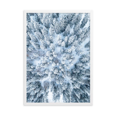 Snow Landscape 7 - Poster im Rahmen artlia Weiß / 50×70 cm artlia