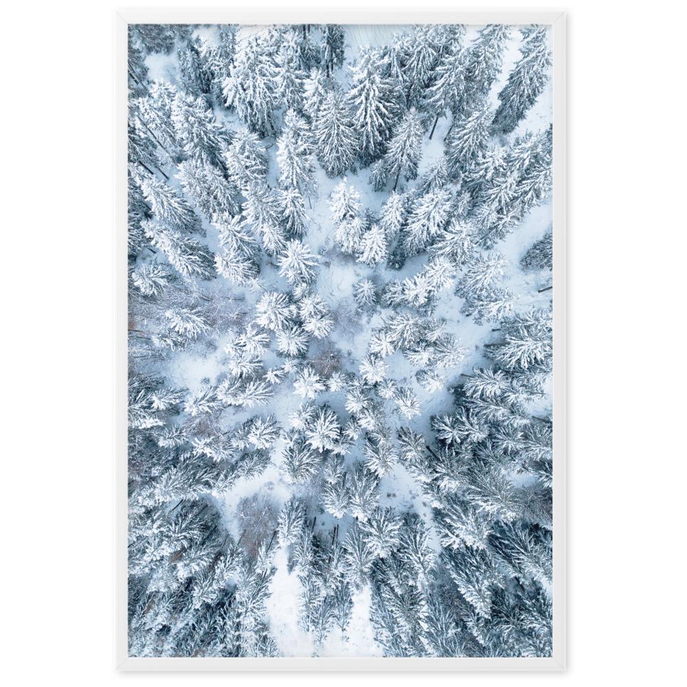 Snow Landscape 7 - Poster im Rahmen artlia Weiß / 61×91 cm artlia