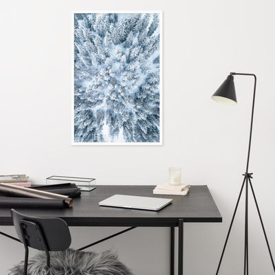 Snow Landscape 7 - Poster im Rahmen Kuratoren von artlia artlia