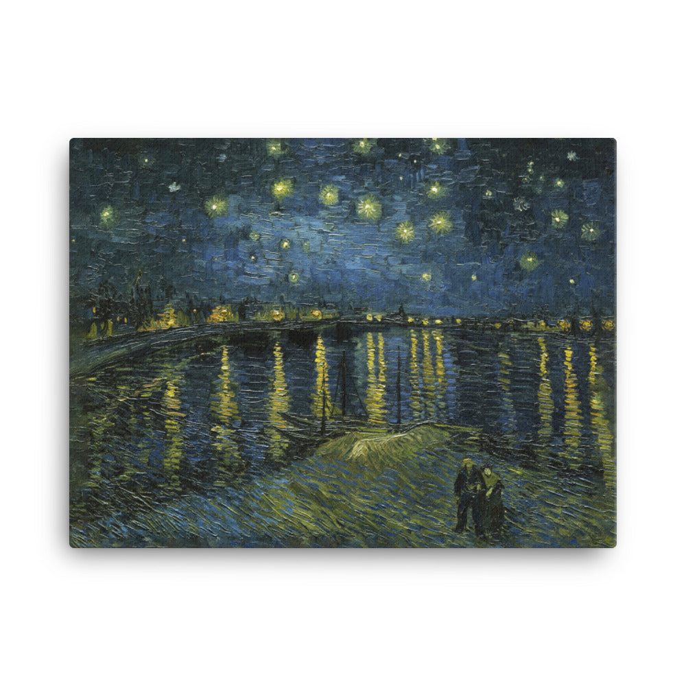 Starry Night over the Rhône - Leinwand Van Gogh 30x41 cm artlia