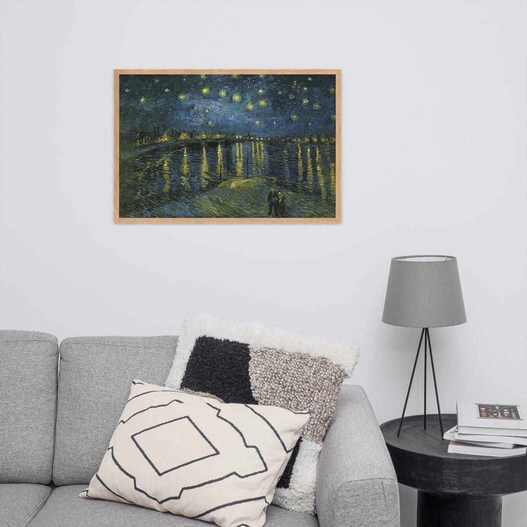 Starry Night Over the Rhône - Poster im Rahmen Van Gogh artlia