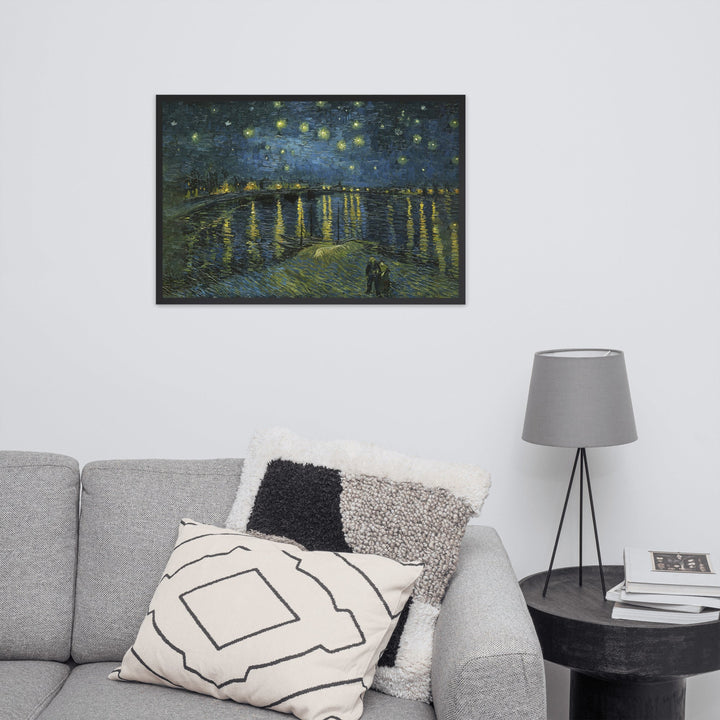 Starry Night Over the Rhône - Poster im Rahmen Van Gogh artlia
