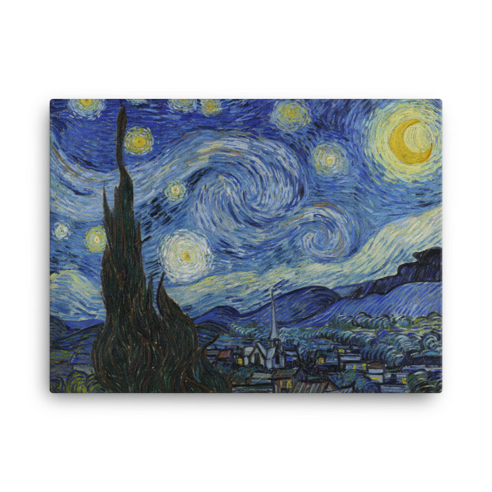 Starry Night, Van Gogh - Leinwand Van Gogh horizontal (original) / 30x41 cm artlia