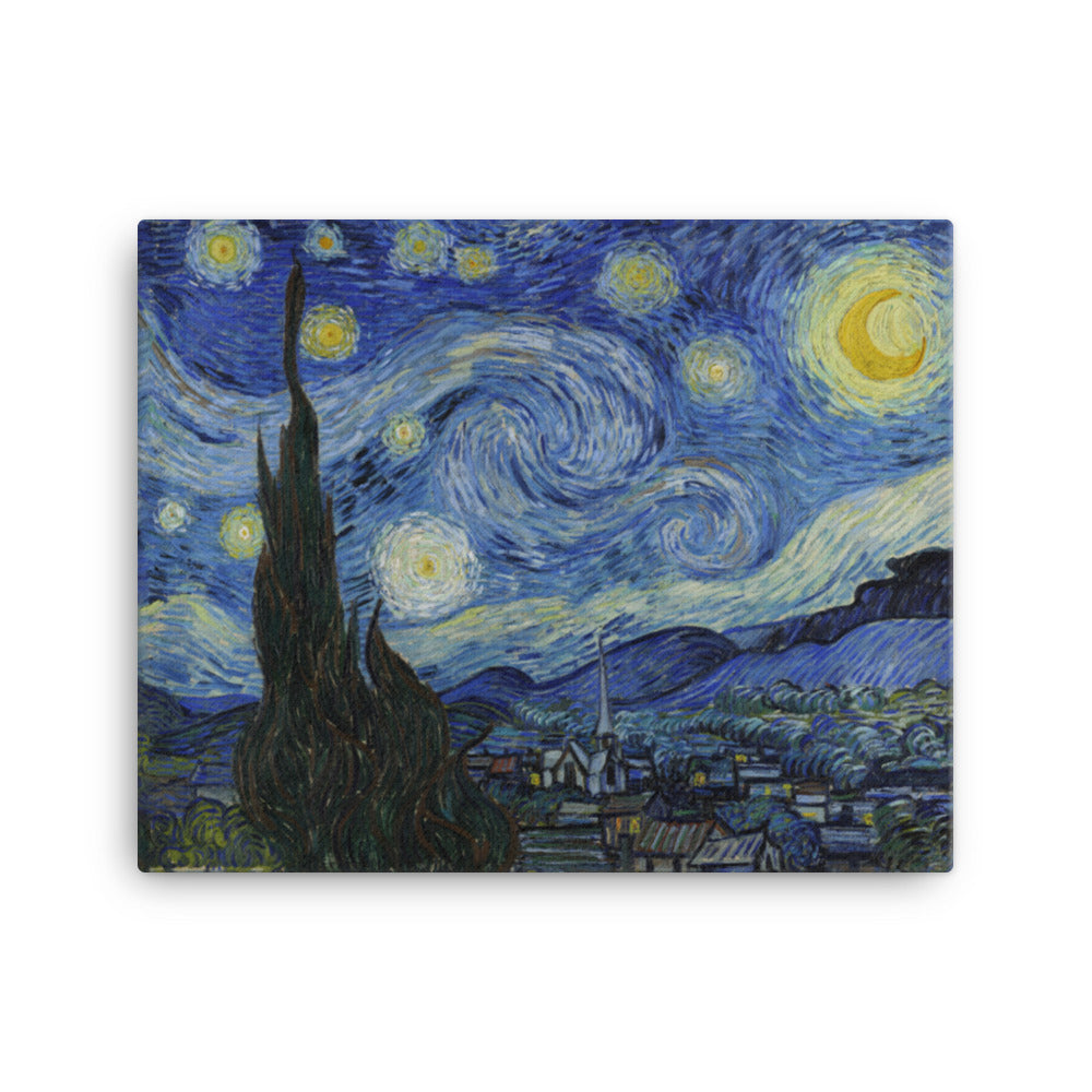 Starry Night, Van Gogh - Leinwand Van Gogh horizontal (original) / 41x51 cm artlia