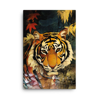 Tiger in Autumn - Leinwand Kuratoren von artlia 61x91 cm artlia