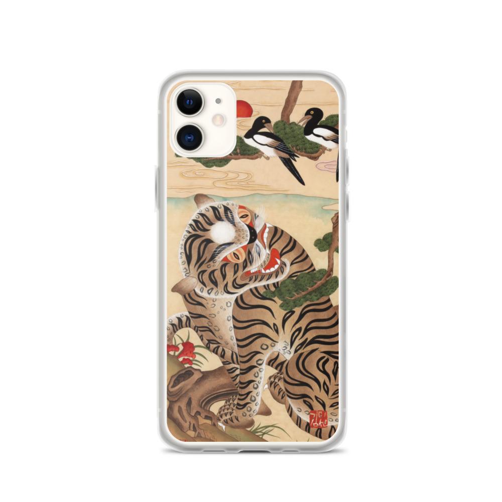Tiger und Elster - Handyhülle Misun Kim iPhone 11 artlia