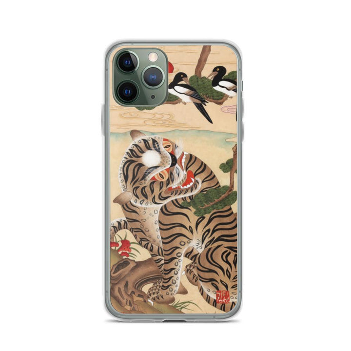 Tiger und Elster - Handyhülle Misun Kim iPhone 11 Pro artlia