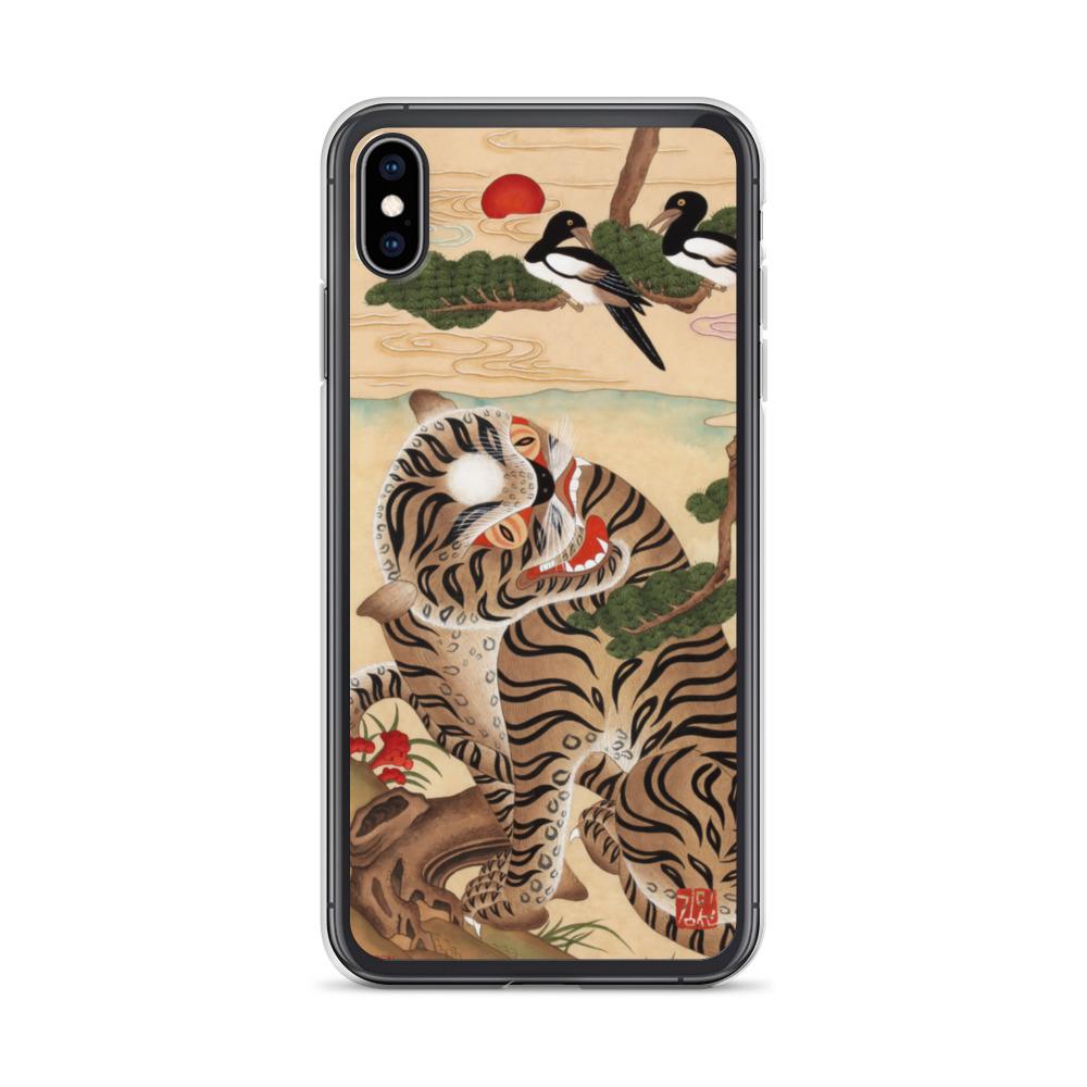 Tiger und Elster - Handyhülle Misun Kim iPhone XS Max artlia