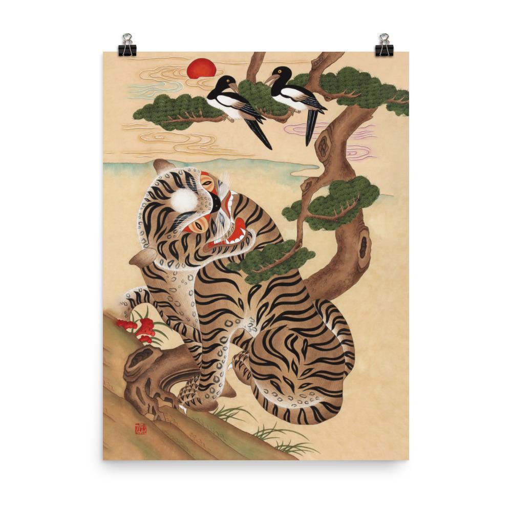 Tiger und Elster - Poster Misun Kim 30x41 cm artlia
