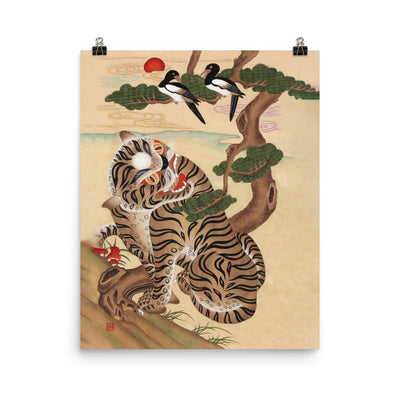 Tiger und Elster - Poster Misun Kim 41x51 cm artlia