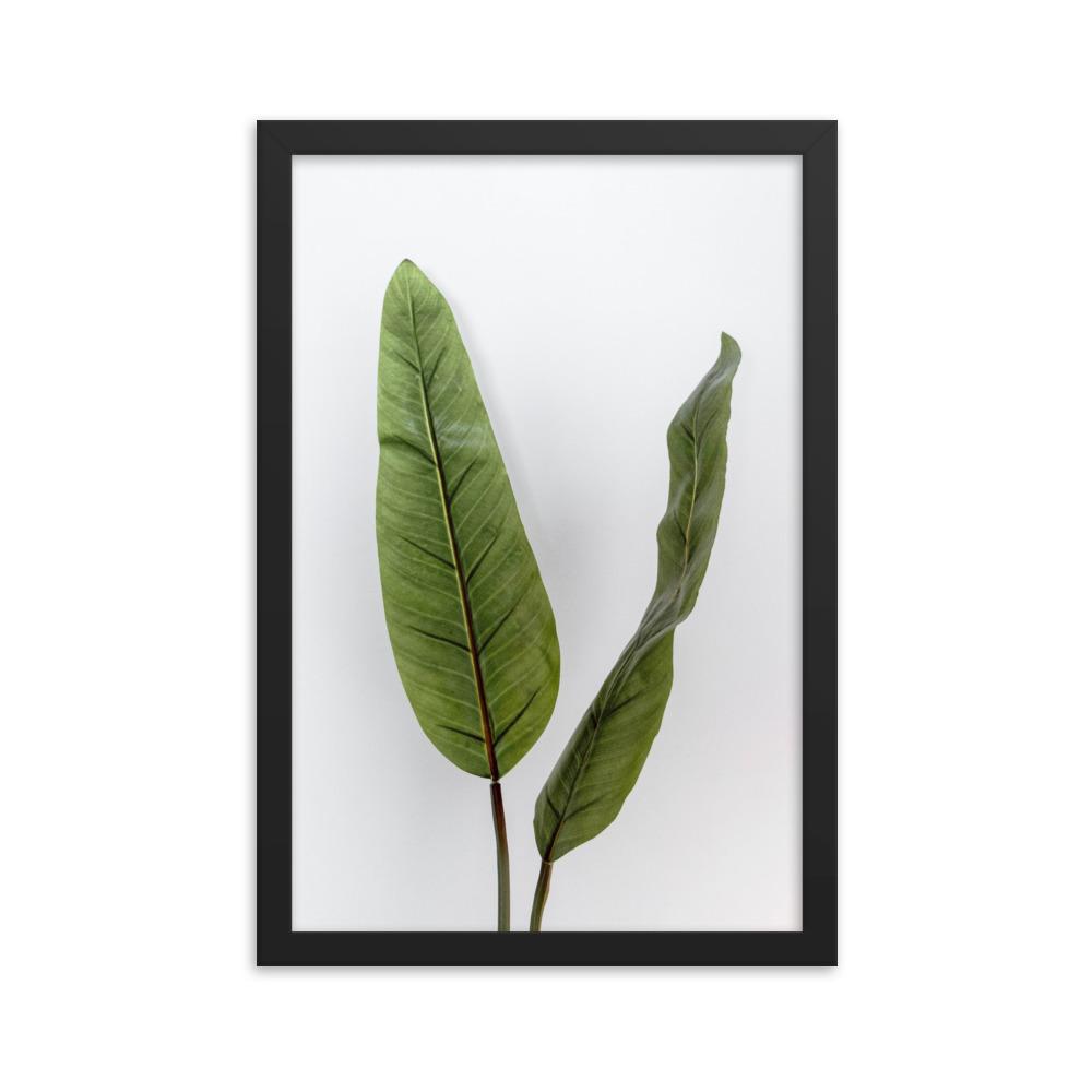 Tropical Leaves - Poster im Rahmen Kuratoren von artlia schwarz / 30x45 cm artlia
