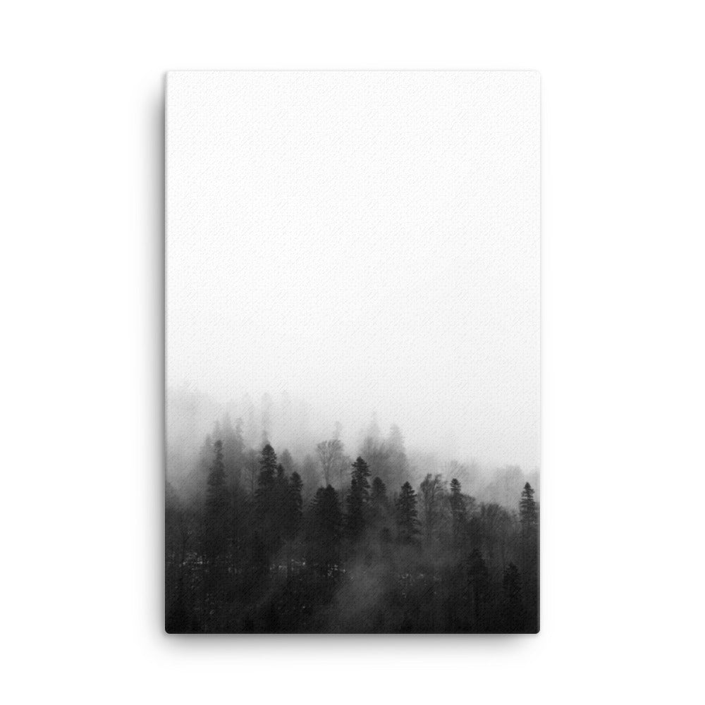 Wald im Nebel - Leinwand Kuratoren von artlia 61x91 cm artlia