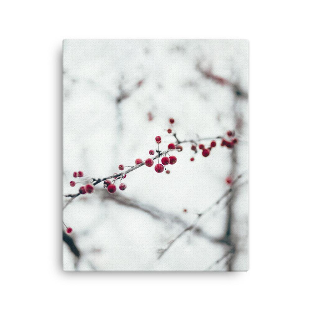Winterbeeren Winterberries - Leinwand artlia 16″×20″ artlia