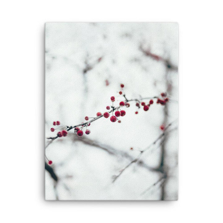 Winterbeeren Winterberries - Leinwand artlia 18″×24″ artlia
