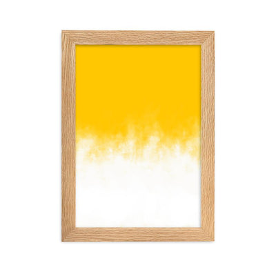 Yellow Gradient - Poster im Rahmen artlia Oak / 21×30 cm artlia