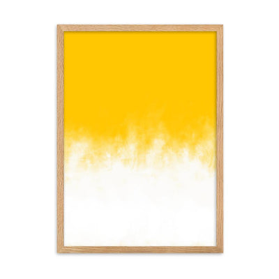 Yellow Gradient - Poster im Rahmen artlia Oak / 50×70 cm artlia