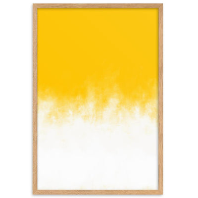 Yellow Gradient - Poster im Rahmen artlia Oak / 61×91 cm artlia