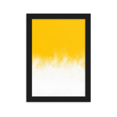 Yellow Gradient - Poster im Rahmen artlia Schwarz / 21×30 cm artlia