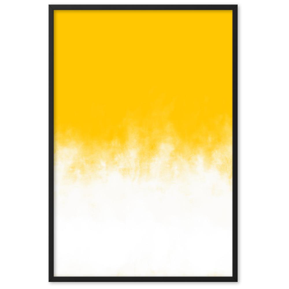 Yellow Gradient - Poster im Rahmen artlia Schwarz / 61×91 cm artlia