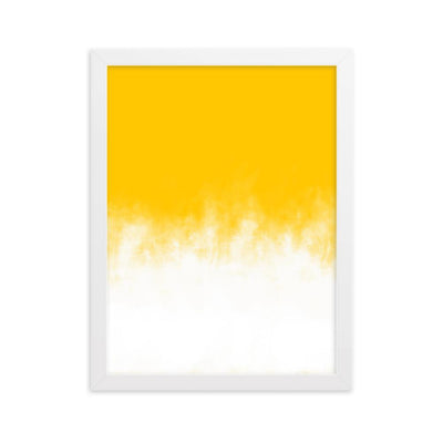 Yellow Gradient - Poster im Rahmen artlia Weiß / 30×40 cm artlia